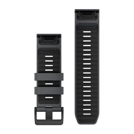 Garmin QuickFit 26 mm watch band, slate gray/black silicone 2