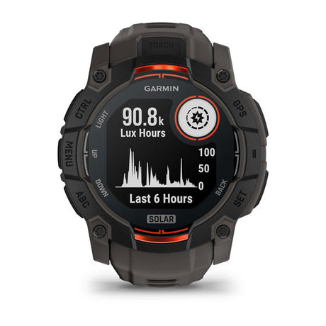 Garmin Instinct 3 50 mm Solar rugged GPS smartwatch, Black/Charcoal 2