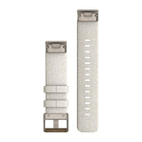 Garmin QuickFit 20 Watch Bands - Fabric / Cream Heathered Nylon with Soft Gold Hardware
