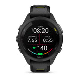 Garmin Forerunner 265 AMOLED GPS Running Smartwatch – 42 mm / Black / Amp Yellow
