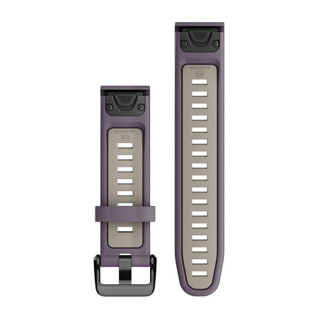 Garmin QuickFit 20 Watch Bands - Silicone / Deep Orchid/Light Sand