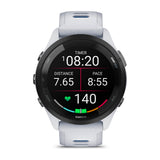 Garmin Forerunner 265 AMOLED GPS Running Smartwatch – 46 mm / Whitestone / Tidal Blue