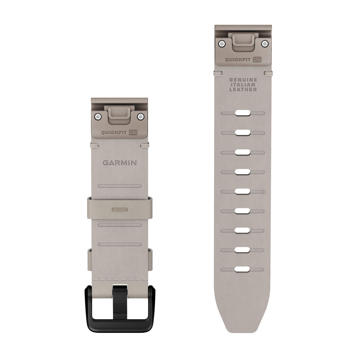 Garmin QuickFit 20 Watch Bands - Leather / Bone