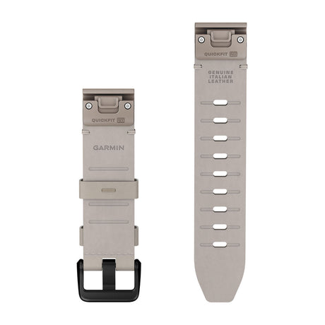 Garmin QuickFit 20 Watch Bands - Leather / Bone