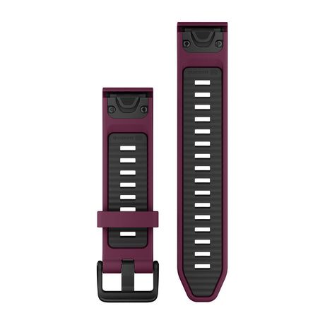 Garmin QuickFit 20 Watch Bands - Silicone / Merlot/Graphite