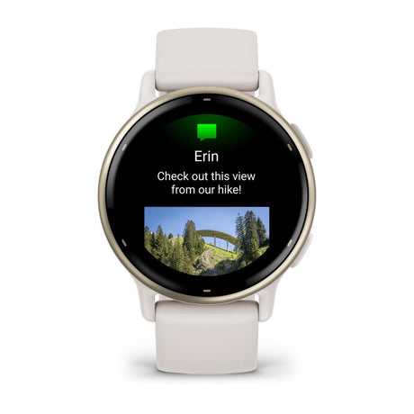 Garmin vívoactive 5 AMOLED GPS Fitness Smartwatch – Ivory and Cream Gold