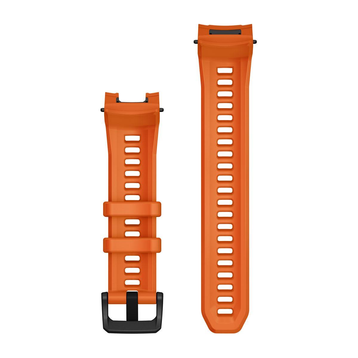 Garmin Instinct 3 45 mm and Instinct Crossover AMOLED 22 mm Watch Bands - Ember Orange Silicone