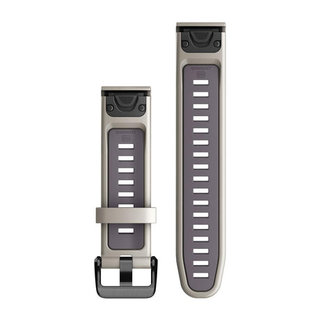 Garmin QuickFit 20 Watch Bands - Silicone / Light Sand/Deep Orchid