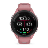 Garmin Forerunner 265 AMOLED GPS Running Smartwatch – 42 mm / Light Pink / Whitestone