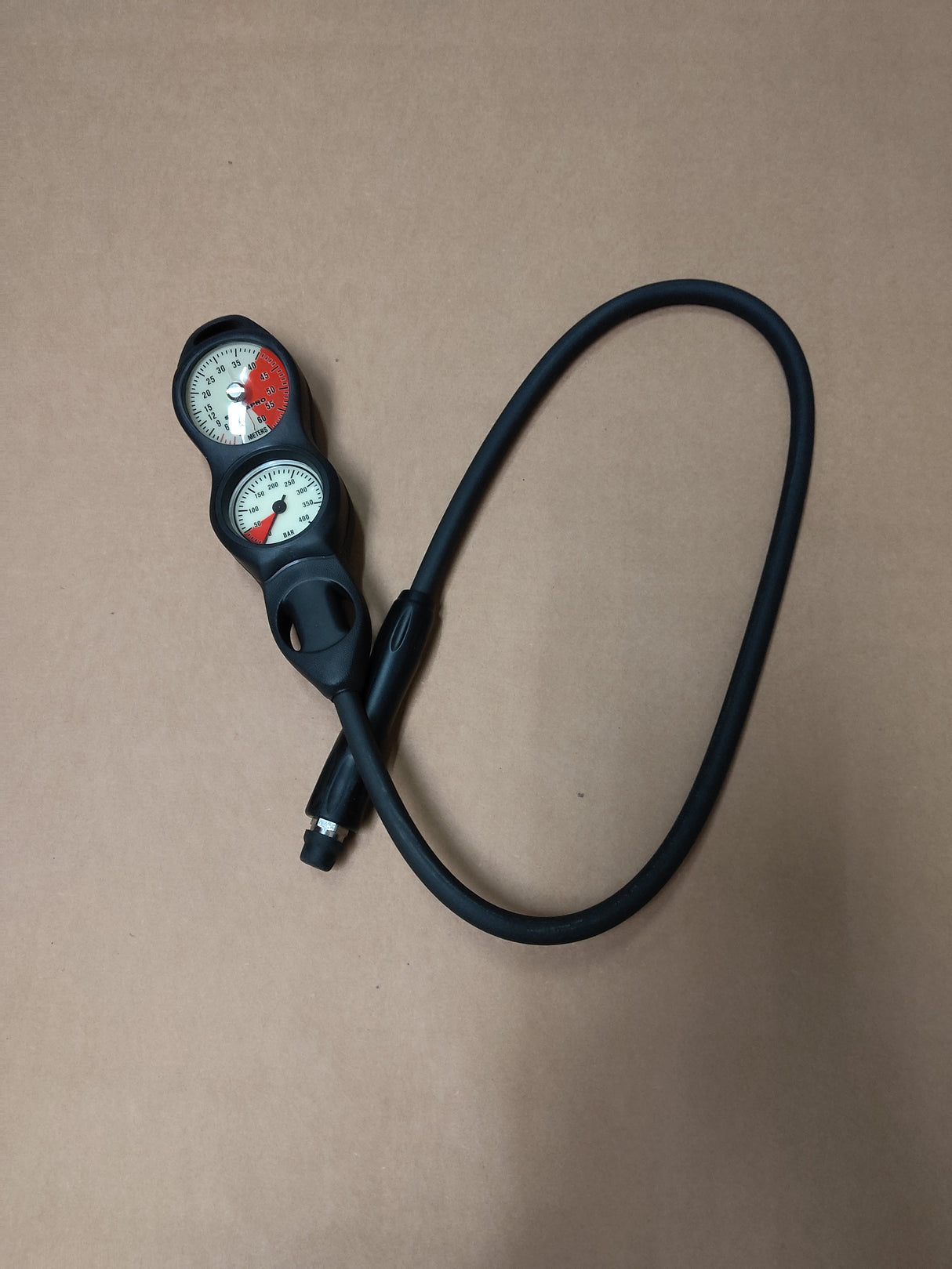 Open Box Scubapro 2-Gauge U-Line Compact Plastic Pressure Gauge Bar, Standard Depth Gauge Dive Console (Metric)