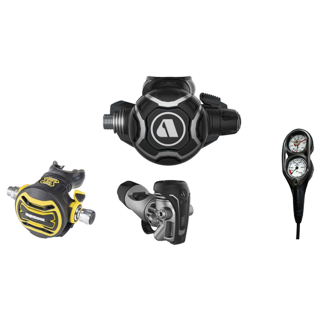 Apeks Complete Regulator Set – EVX200 Regulator + XTX50 Octopus + 2-Gauge Console — includes Apeks EVX200 Dive Regulator, Ap…