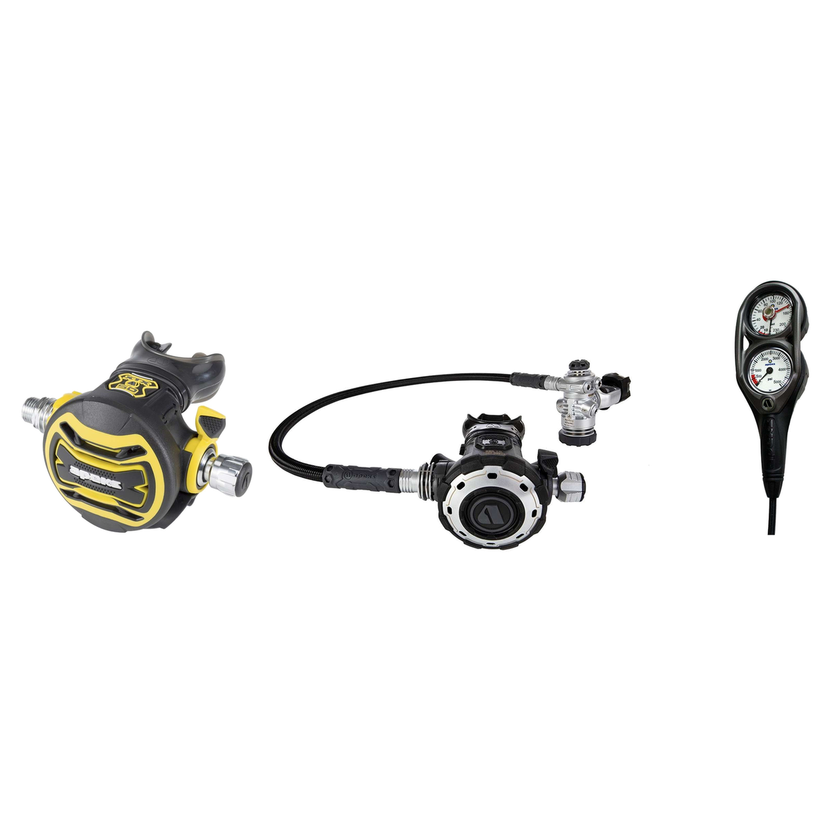 Apeks Complete Regulator Set – MTX-RC Regulator + XTX50 Octopus + 2-Gauge Console — YOKE