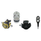 Apeks Complete Regulator Set – XL4 OCEA Regulator + XTX50 Octopus + 2-Gauge Console — DIN, Black Grey
