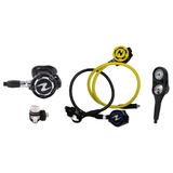 Aqualung Complete Regulator Set – Helix Pro Regulator + Helix Stage 3 Black + Octopus + 2-Gauge Console — includes Aqualung…
