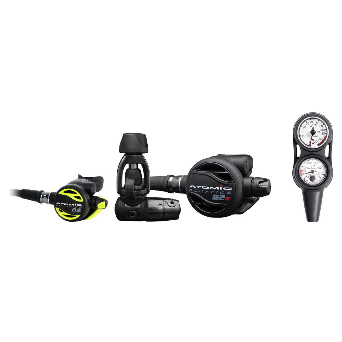Atomic Complete Regulator Set – B2x Unsealed Black Regulator + B2 Octopus + Maxdepth Console — YOKE
