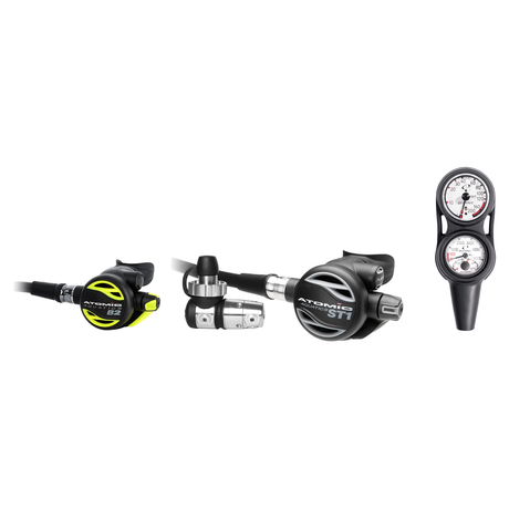 Atomic Complete Regulator Set – ST1 Regulator + B2 Octopus + Maxdepth Console — Din Sealed
