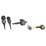 Mares Complete Regulator Set – Dual Adj 62X Black Regulator + Dual Octopus + Mission 2 Console — DIN