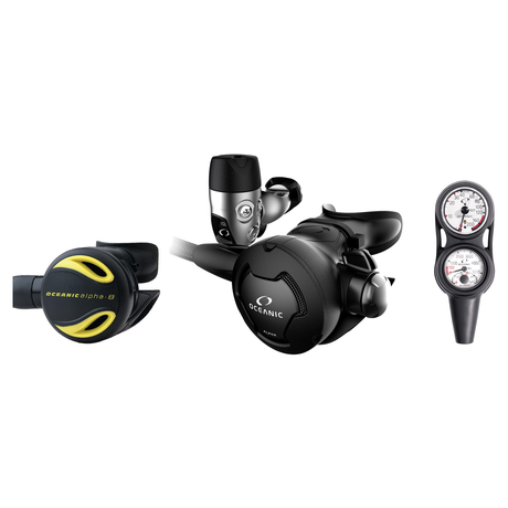 Oceanic Complete Regulator Set – Alpha 10 and cDx Regulator + Alpha 8 Octopus + Maxdepth Console — YOKE