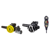 Scubapro Complete Regulator Set – MK17 EVO2/C370 Regulator + R105 Octopus + 3-Gauge Console — White, DIN