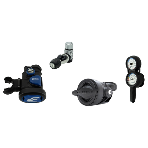 Sherwood Complete Regulator Set – Brut Pro Regulator + Gemini Octo + 3-Gauge Console