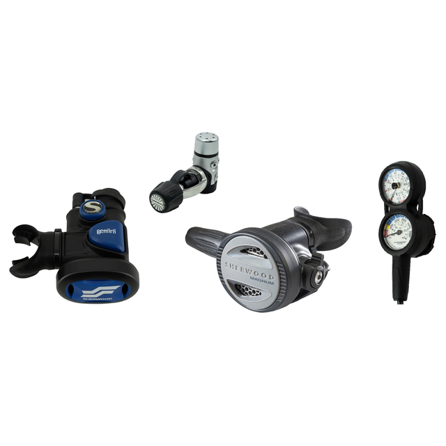 Sherwood Complete Regulator Set – Magnum Pro Regulator + Gemini Octo + 3-Gauge Console — includes Sherwood Magnum Pro Regula…