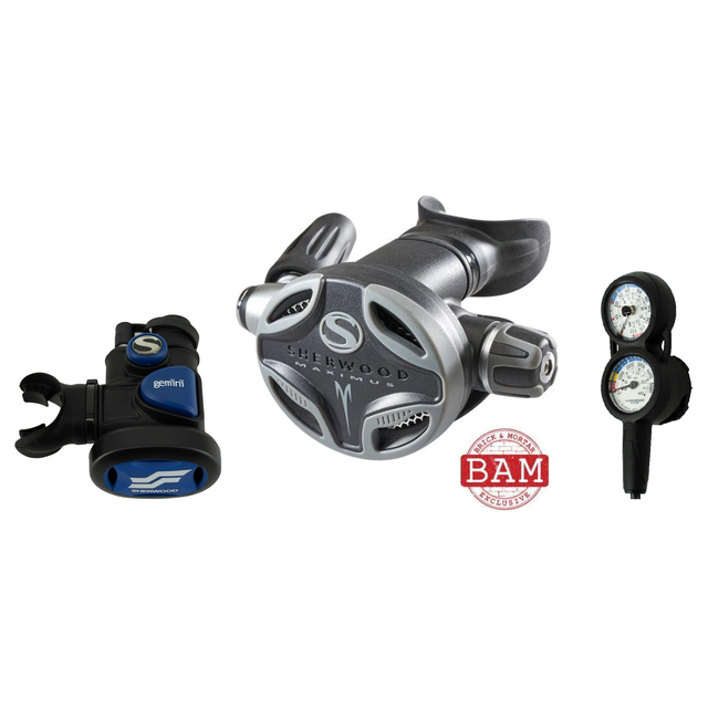 Sherwood Complete Regulator Set – Maximus Pro Regulator + Gemini Octo + 3-Gauge Console — includes Sherwood Maximus Pro Regu…