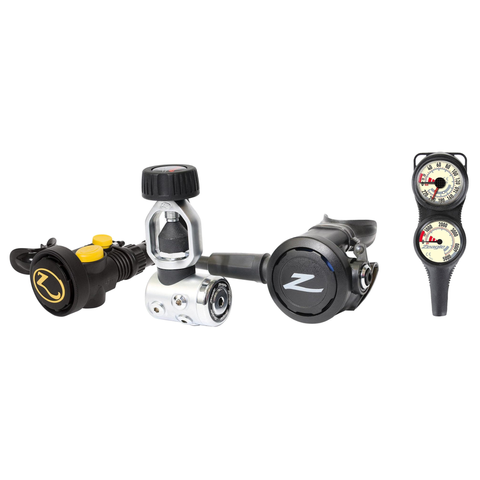 Zeagle Complete Regulator Set – Envoy II 1st Stage with Envoy 2nd Stage Regulator + Octo Z II + 2-Gauge Console