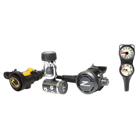 Zeagle Complete Regulator Set – Onyx II 1st Stage Yoke with Onyx 2nd Stage Regulator + Octo Z II + 2-Gauge Console — include…