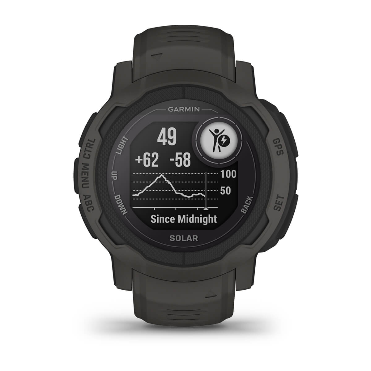 Garmin Instinct 2 Solar Rugged GPS Smartwatch – 45 mm / Standard