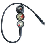 Scubapro 3-Gauge In-line Standard Pressure Depth Gauge Compass Console-