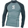 Scubapro Black T Flex Mens, Long Sleeve (UPF80)-Graphite-S-
