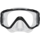 Scubapro Crystal Vu Plus Single Lens Scuba Diving Mask w/ Purge-Black/Gray-Clear-
