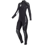 Scubapro Everflex Steamer 3/2 MM Womens Full Scuba Diving Wetsuit-Black/White-2XS-