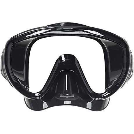 Scubapro Flux Low-Volume Single Lens Scuba Diving Mask-Black-Black-