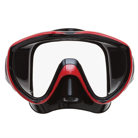 Scubapro Flux Low-Volume Single Lens Scuba Diving Mask-Metallic Red-Black-