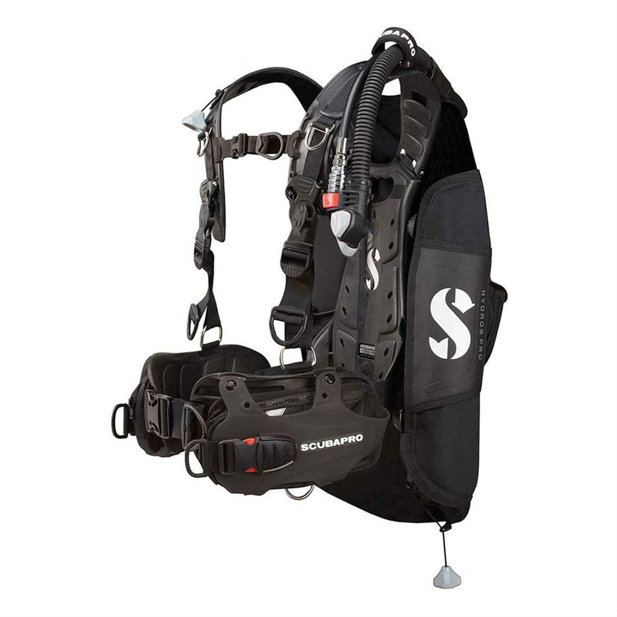 Scubapro Hydros Pro BCD with BPI - Womens with Color Kit Installed-Black-XS - S-
