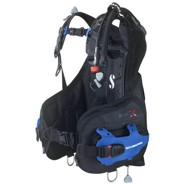 Scubapro Hydros X Balanced Inflator Men's with Color Kit Installed-Blue-Small-