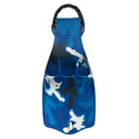Scubapro Jet w/ Spring Heel Strap Scuba Diving Fin-Blue Camo-M-