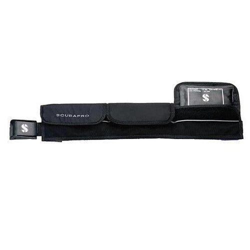 Scubapro Nylon Weight Pocket Belt - Black with Black Nylon Buckle-S / 26"-34"-