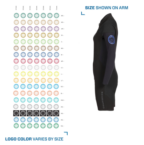 Scubapro Oneflex Steamer Caribbean Shorty 3mm Long Sleeve Wetsuit-