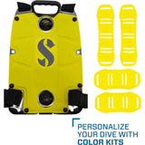 Scubapro S-TEK Donut Wing 30 + S-TEK Pro Harness SS + Single Tank Adapter + Back Shoulder Waist Pad (Color Kit Installed)-