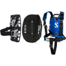Scubapro S-TEK Donut Wing 30 + S-TEK Pro Harness SS + Single Tank Adapter + Back Shoulder Waist Pad (Color Kit Installed)-Blue-