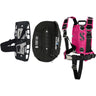 Scubapro S-TEK Donut Wing 30 + S-TEK Pro Harness SS + Single Tank Adapter + Back Shoulder Waist Pad (Color Kit Installed)-Pink-