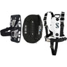 Scubapro S-TEK Donut Wing 30 + S-TEK Pro Harness SS + Single Tank Adapter + Back Shoulder Waist Pad (Color Kit Installed)-White-