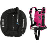 Scubapro S-TEK Donut Wing 40 + S-TEK Pro Harness SS + Back Shoulder Waist Pad-Pink-