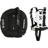 Scubapro S-TEK Donut Wing 40 + S-TEK Pro Harness SS + Back Shoulder Waist Pad-White-