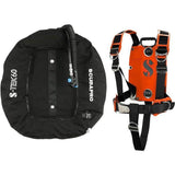 Scubapro S-TEK Donut Wing 60 + S-TEK Pro Harness SS + Back Shoulder Waist Pad Armygreen-Orange-
