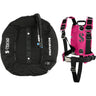 Scubapro S-TEK Donut Wing 60 + S-TEK Pro Harness SS + Back Shoulder Waist Pad Armygreen-Pink-