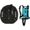 Scubapro S-TEK Donut Wing 60 + S-TEK Pro Harness SS + Back Shoulder Waist Pad Armygreen-Turquoise-