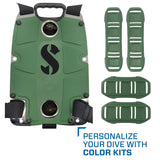 Scubapro S-TEK Donut Wing + S-TEK Pro Harness SS + Back Shoulder Waist Pad-